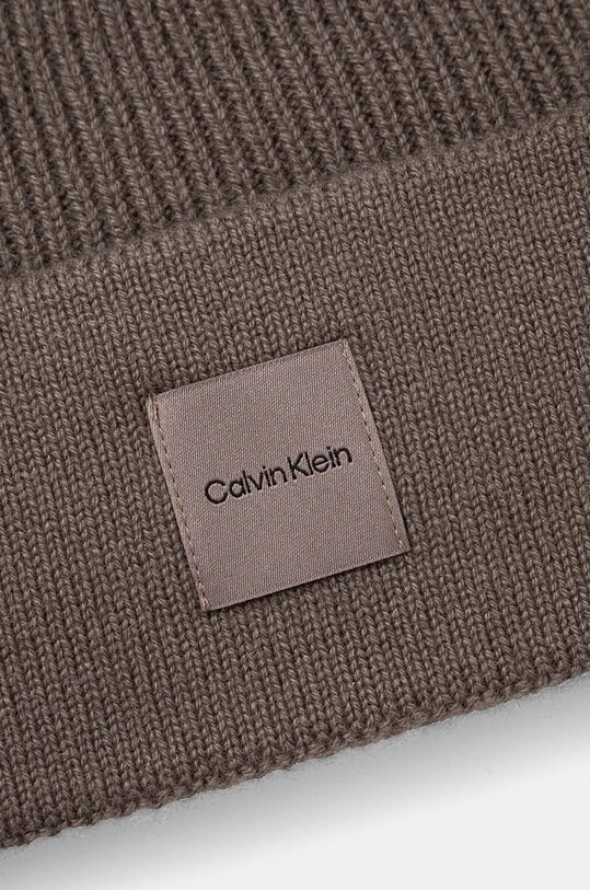 Аксесуари Вовняна шапка Calvin Klein K60K612584 коричневий
