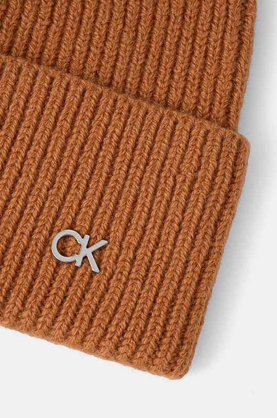 Doplňky Vlněná čepice Calvin Klein K60K612592 hnědá