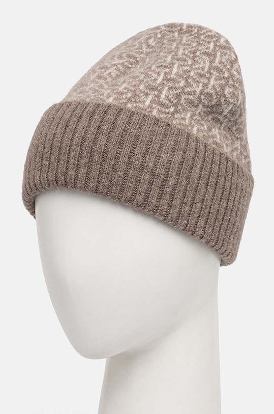 Calvin Klein czapka wełniana K60K612595 beżowy AW24