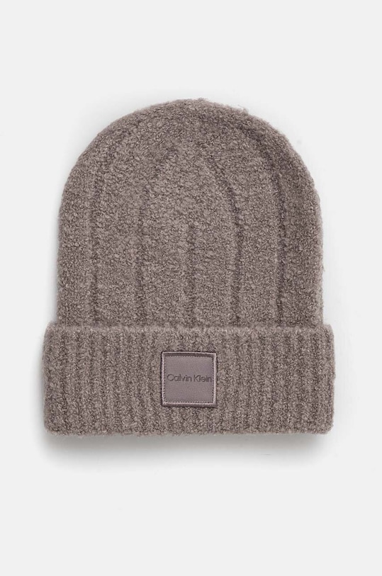 Kapa s dodatkom vune Calvin Klein s dodatkom vune siva K60K612596