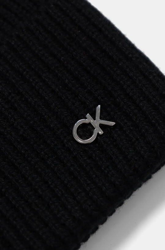Calvin Klein czapka i szalik wełniany czarny K60K612621