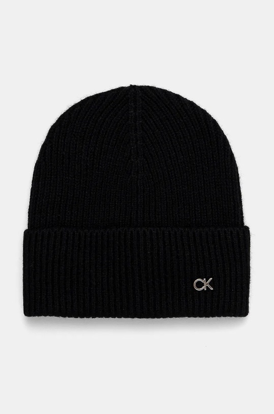 Čepice a vlněná čelenka Calvin Klein K60K612622 černá AW24