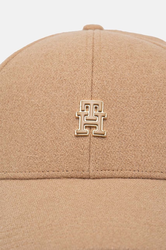 Tommy Hilfiger șapcă din amestec de lână AW0AW16620 bej AW24