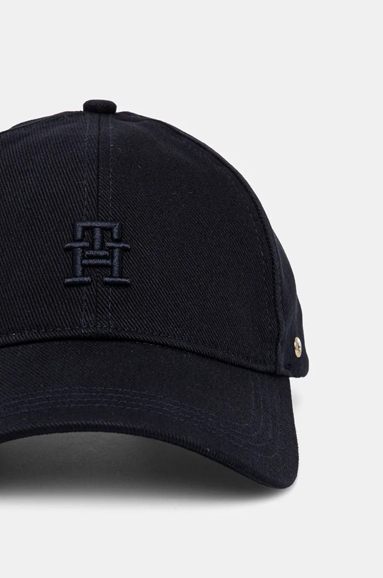 Pamučna kapa sa šiltom Tommy Hilfiger AW0AW16621 mornarsko plava NC24