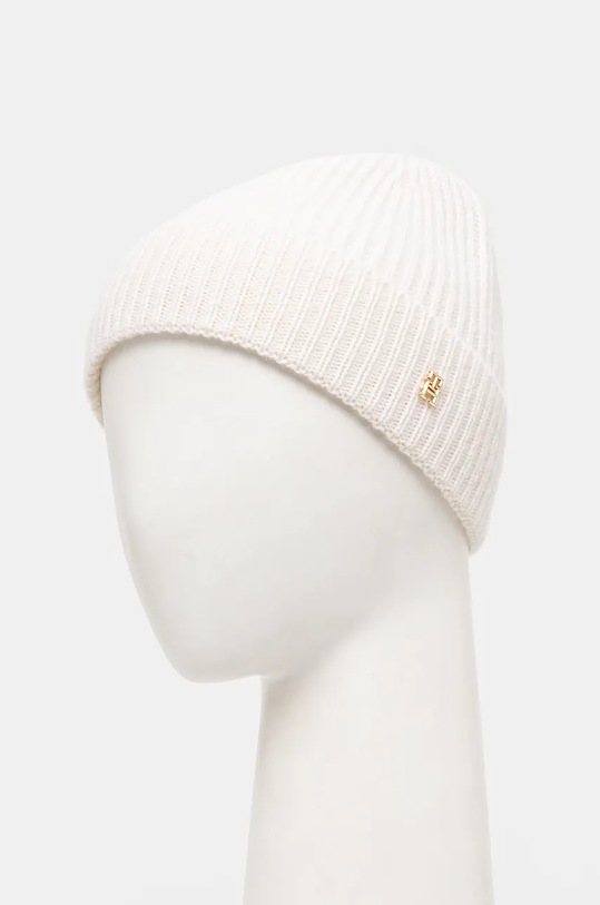 Kapa od kašmira Tommy Hilfiger AW0AW16623 bež AW24