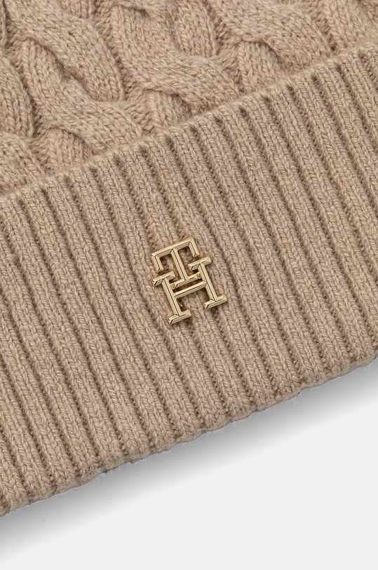 Tommy Hilfiger caciula de lana AW0AW16629 bej NC24