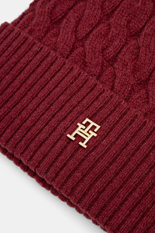 Dodaci Vunena kapa Tommy Hilfiger AW0AW16629 bordo