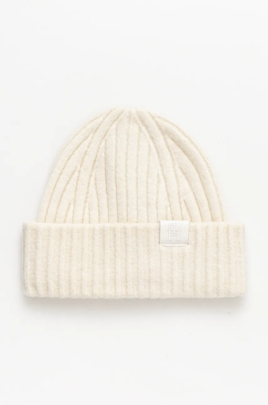 Kapa s dodatkom vune Tommy Hilfiger natpis bijela AW0AW16632