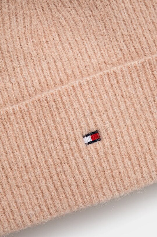 Accesorii Tommy Hilfiger caciula din amestec de lana AW0AW16633 roz