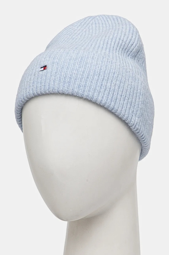 Kapa s dodatkom vune Tommy Hilfiger AW0AW16633 plava AW24