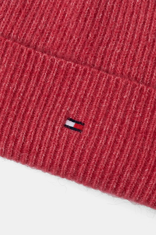 Tommy Hilfiger czapka z domieszką wełny AW0AW16633 pomarańczowy AW24