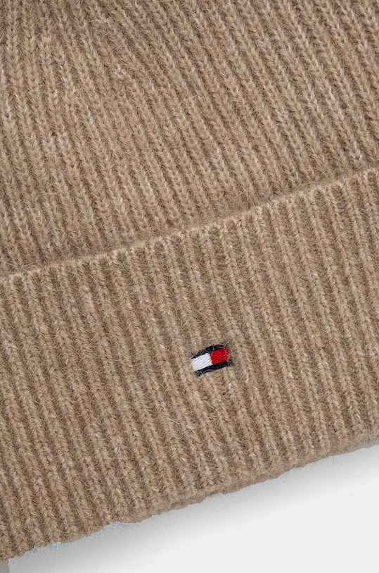 Doplňky Čepice z vlněné směsi Tommy Hilfiger AW0AW16633 béžová