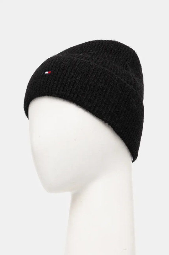 Шапка с примесью шерсти Tommy Hilfiger AW0AW16633 чёрный AW24