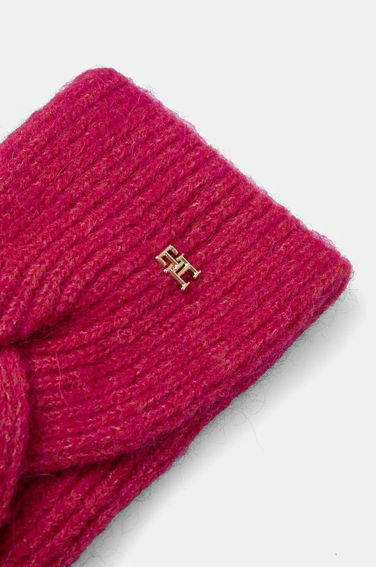 Čelenka s příměsí vlny Tommy Hilfiger AW0AW16635 růžová AW24