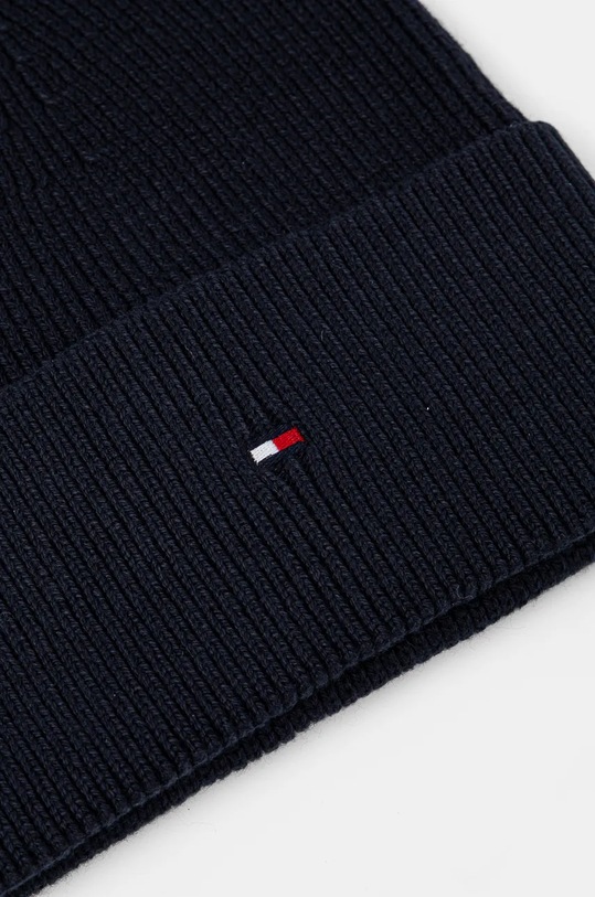 Accesorii Tommy Hilfiger caciula din amestec de casmir AW0AW16637 bleumarin