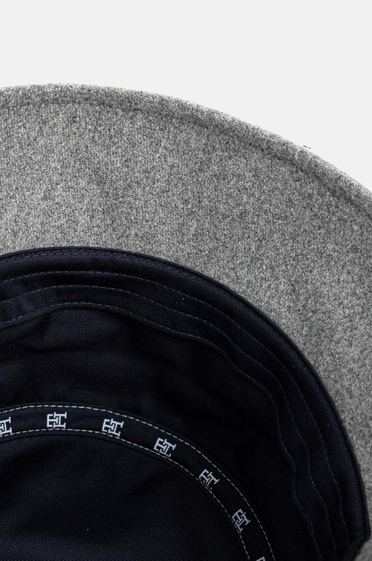 Klobúk s prímesou vlny Tommy Hilfiger sivá AW0AW17123