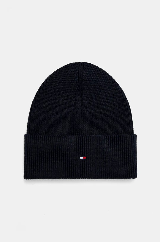 Čepice a rukavice s příměsí kašmíru Tommy Hilfiger AW0AW17094 námořnická modř AW24