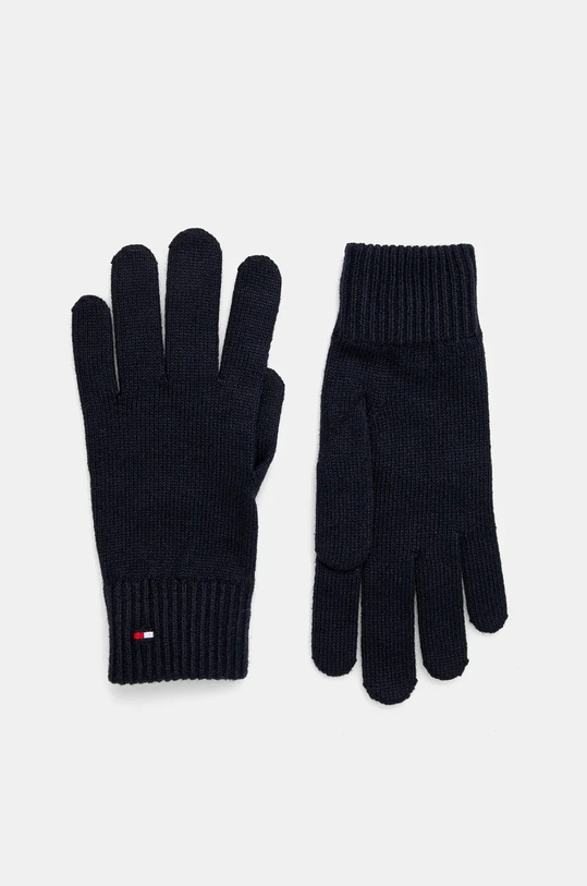 Doplňky Čepice a rukavice s příměsí kašmíru Tommy Hilfiger AW0AW17094 námořnická modř