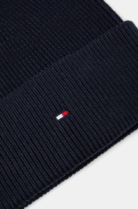 Čepice a rukavice s příměsí kašmíru Tommy Hilfiger AW0AW17094 námořnická modř