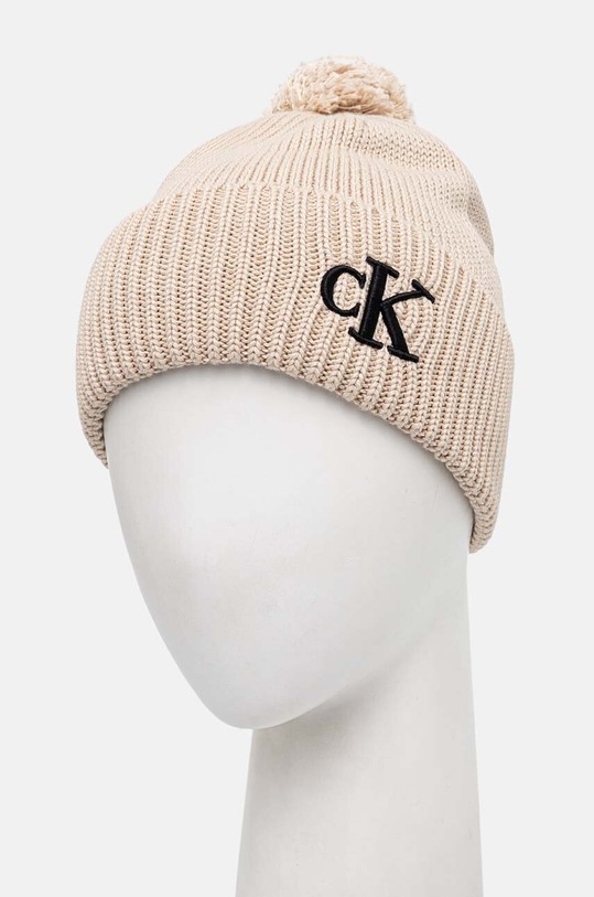 Čepice Calvin Klein Jeans K60K612653 béžová AW24