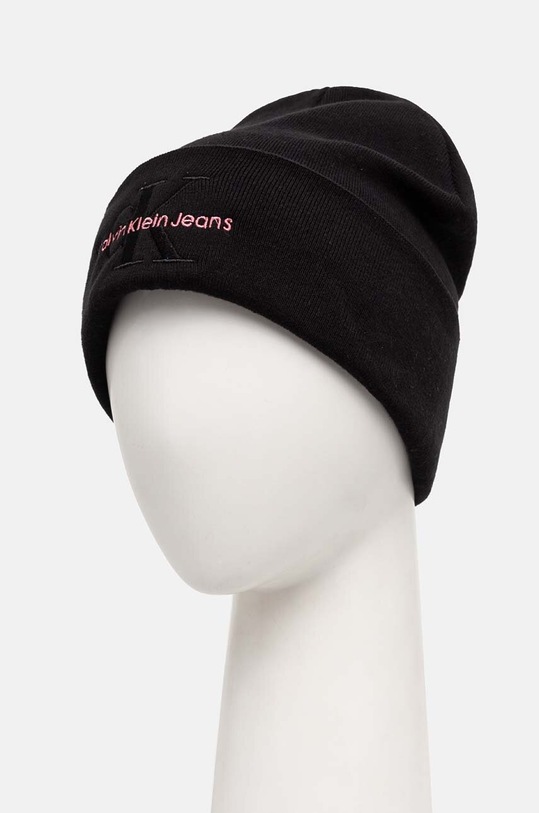 Bavlněná čepice Calvin Klein Jeans K60K612668 černá AW24