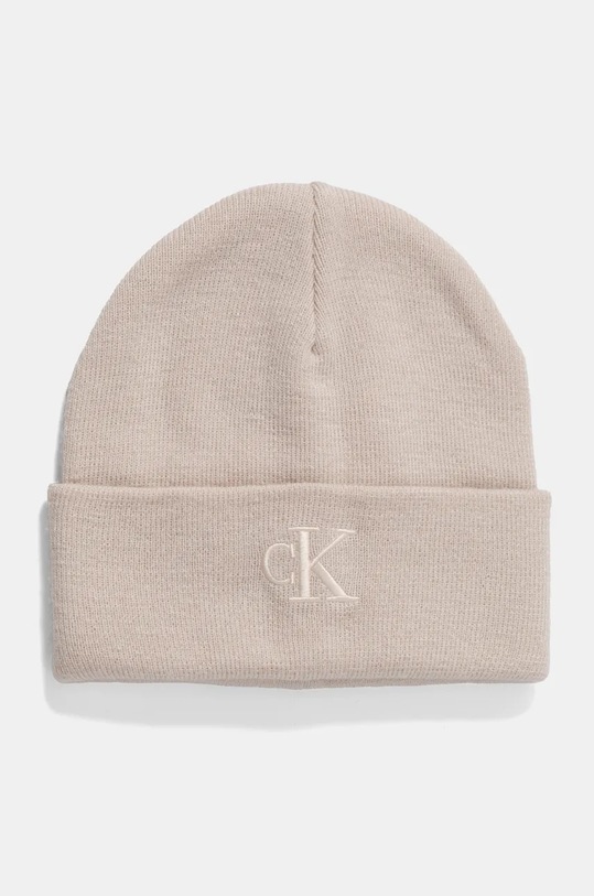 Čepice a šála Calvin Klein Jeans K60K612666 béžová AW24