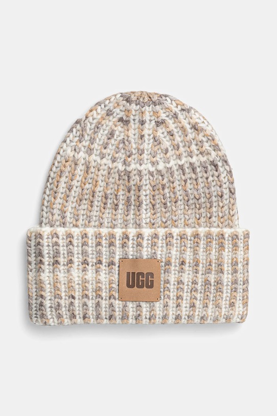 Шапка с примесью шерсти UGG с добавлением шерсти бежевый 100820