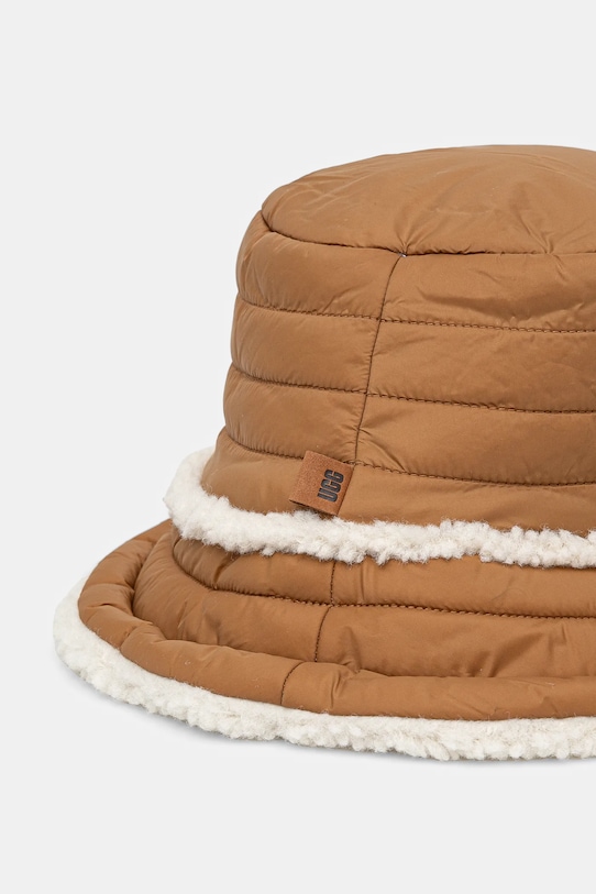 Oboustranný klobouk UGG 101018 hnědá AW24