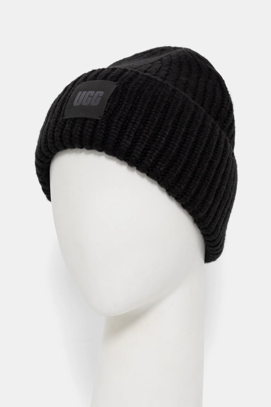 UGG czapka i szalik z domieszką wełny 101733 czarny AW24