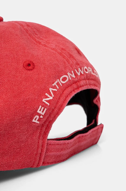 Akcesoria P.E Nation czapka z daszkiem bawełniana Throwback Cap 243A415 czerwony