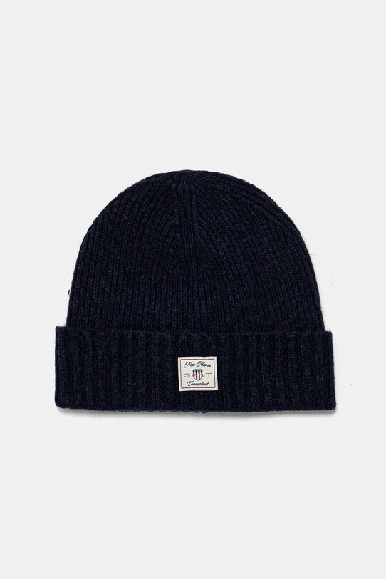 Gant cappello e sciarpa di lana 4998015 blu navy AW24