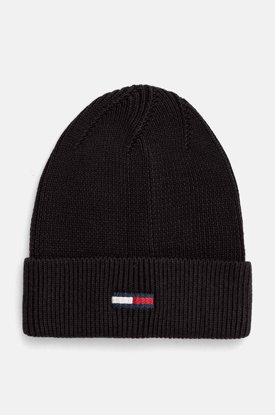 Čepice Tommy Jeans bavlna černá AW0AW16777
