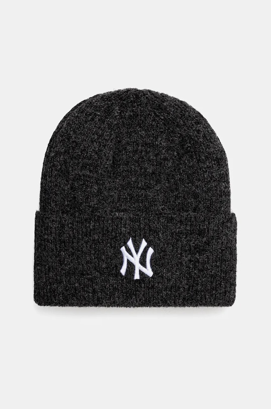 New Era czapka z domieszką wełny NEW YORK YANKEES melanż szary 60565262