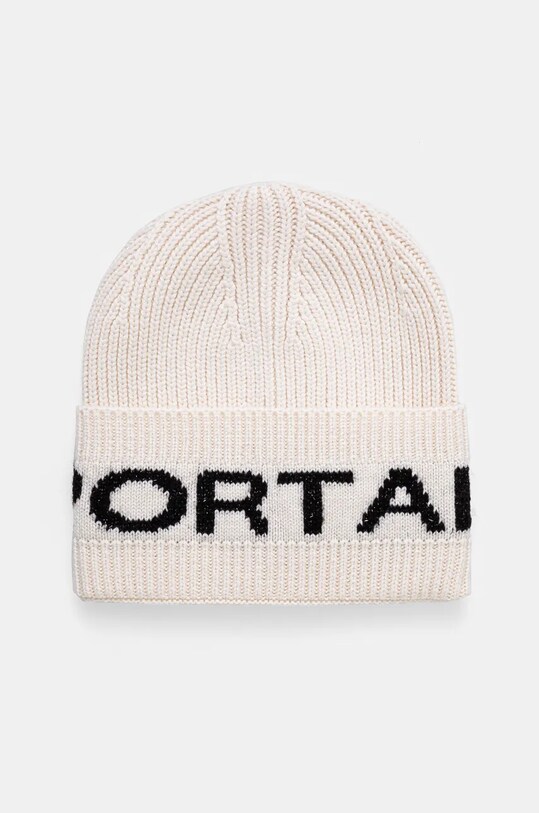 Μάλλινο σκουφί Sportalm μαλλί μπεζ 1819809716