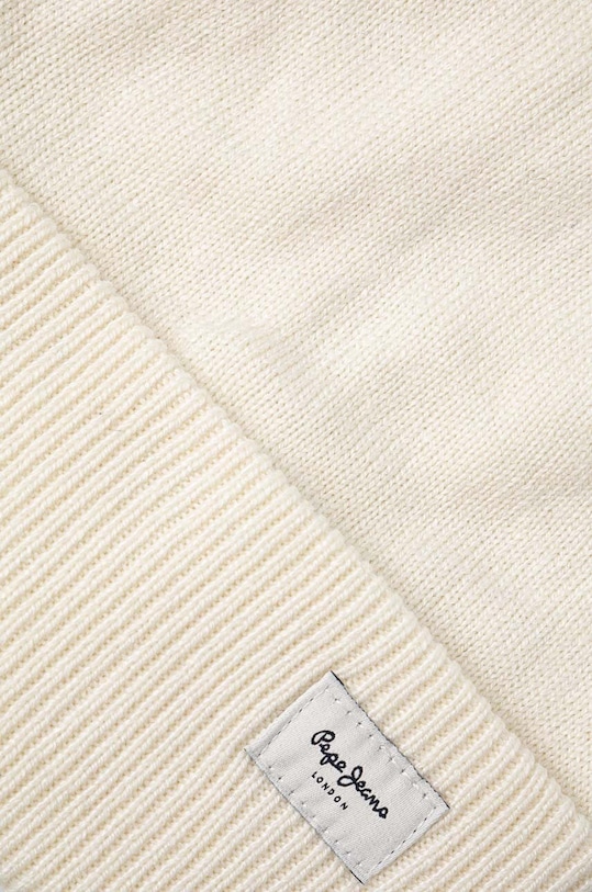 Аксесуари Шапка з домішкою вовни Pepe Jeans YELA HAT PL040360 бежевий