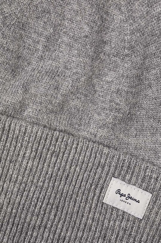 Doplňky Čepice z vlněné směsi Pepe Jeans YELA HAT PL040360 šedá