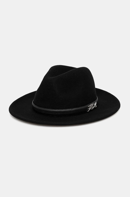 Karl Lagerfeld palarie de lana lana negru 246W3410