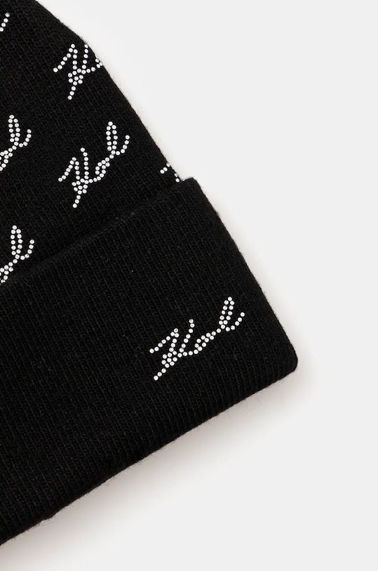 Doplňky Čepice z vlněné směsi Karl Lagerfeld 246W3414 černá