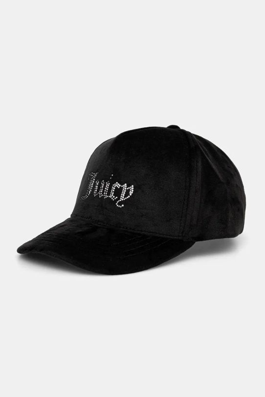 Juicy Couture czapka z daszkiem VERONICA CAP aplikacja czarny JCAWH224702.101