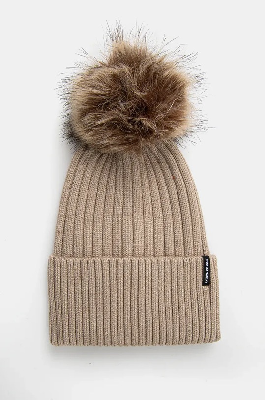 Čiapka Viking Hana Pompon stredne hrubá zelená 210.26.6619