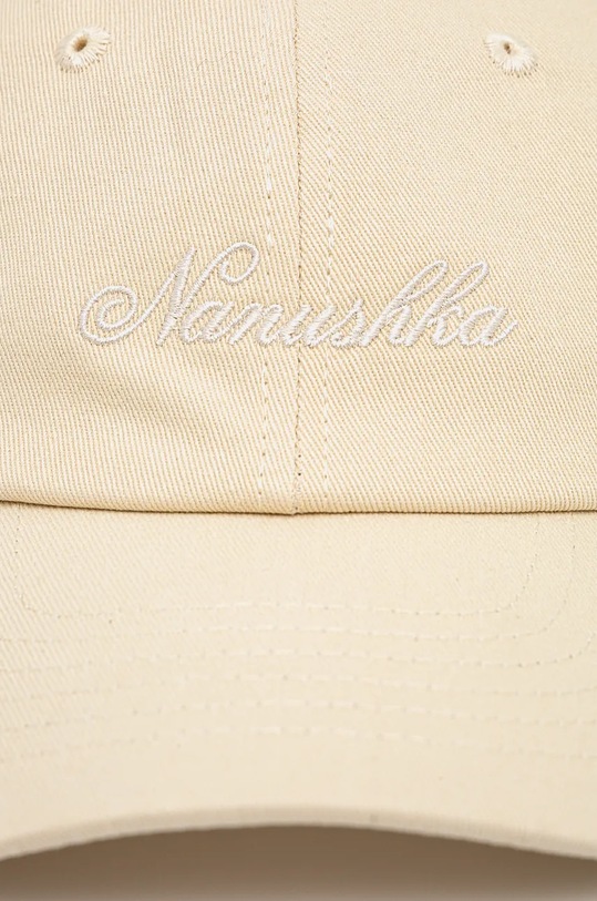 Nanushka cotton baseball cap VAL beige NU24CRHT07871