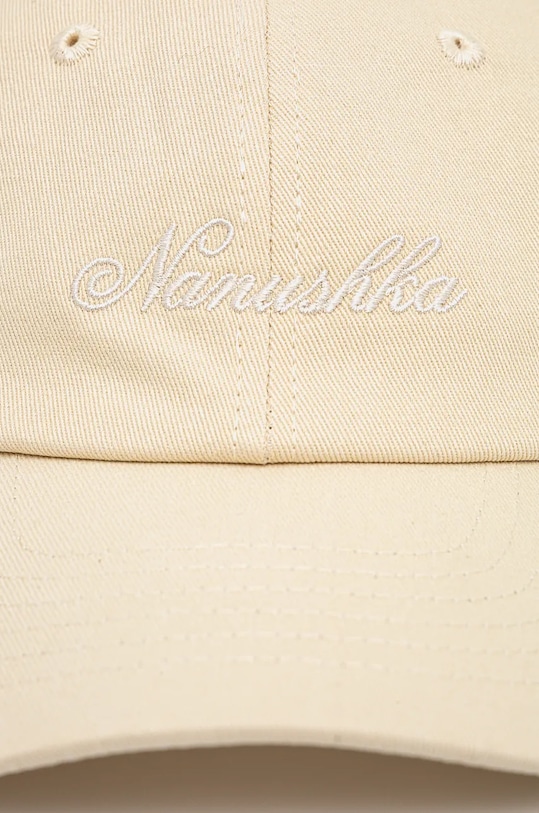Nanushka cotton baseball cap VAL beige NU24CRHT07871
