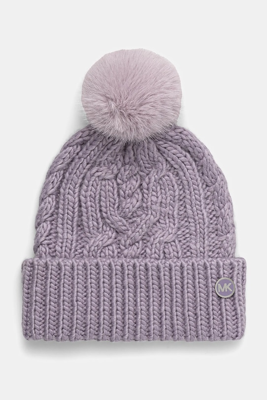 MICHAEL Michael Kors berretto a maglia pesante violetto 539801