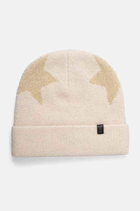 AllSaints czapka z domieszką wełny z domieszką wełny beżowy 29AS101574