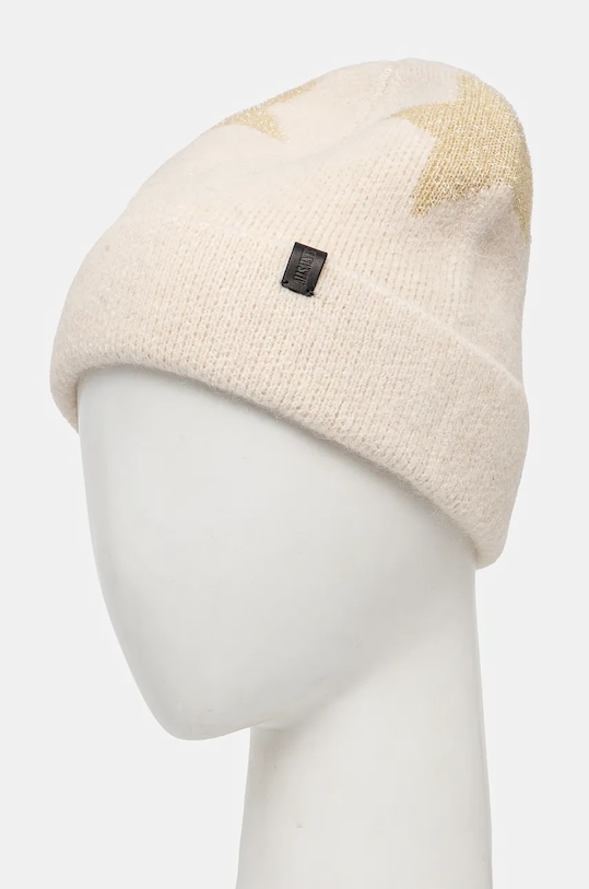 AllSaints czapka z domieszką wełny 29AS101574 beżowy AW24