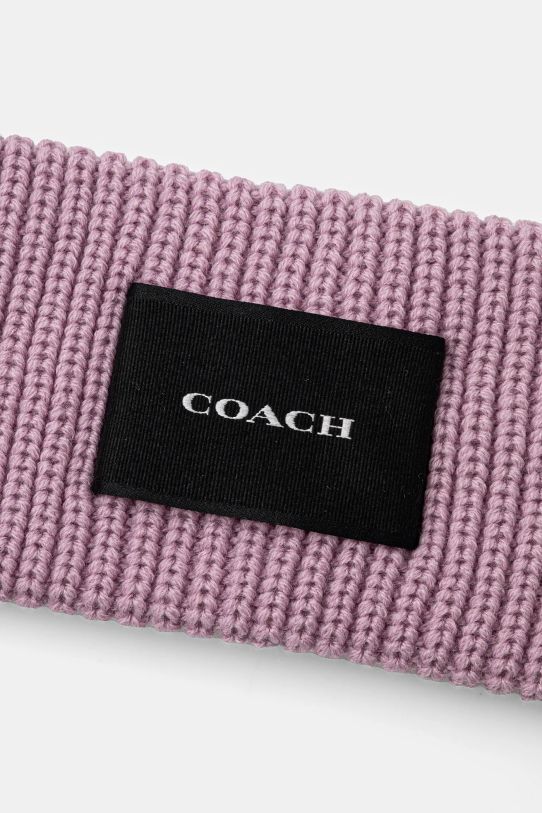 Пов'язка з домішкою вовни Coach 29CO100426 рожевий AW24