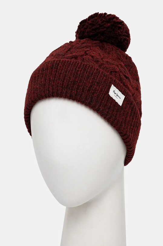 Шапка Pepe Jeans WALLIS HAT PL040353 бордо AW24