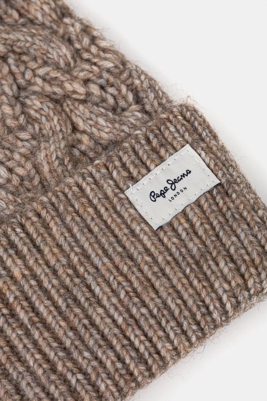 Akcesoria Pepe Jeans czapka WALLIS HAT PL040353 brązowy