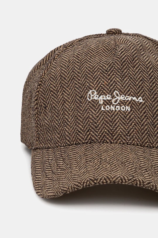 Pepe Jeans czapka z daszkiem WEST CAP PL040362 brązowy AW24