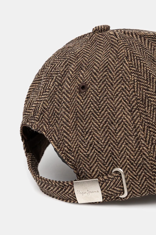 Akcesoria Pepe Jeans czapka z daszkiem WEST CAP PL040362 brązowy